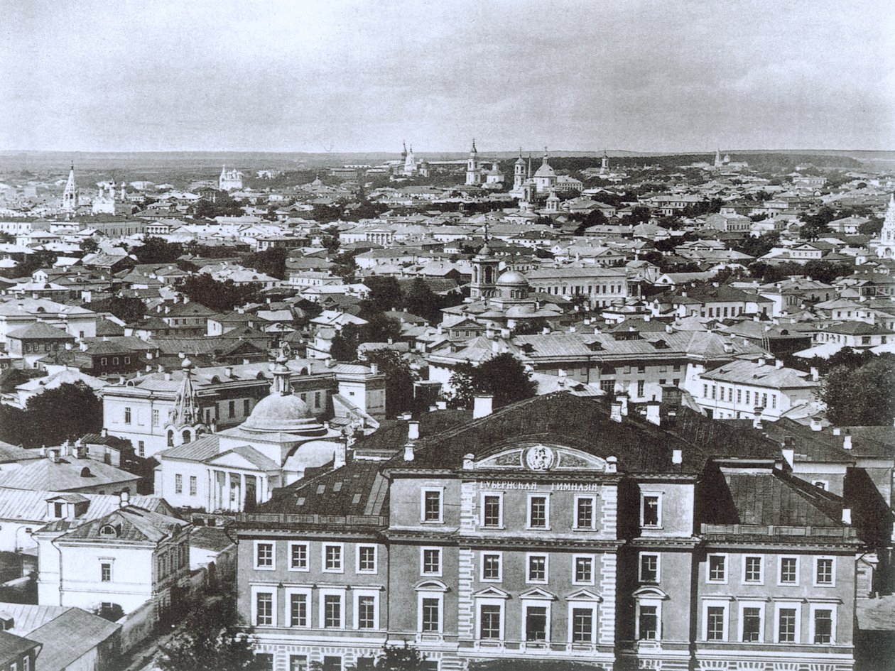 Vista de Moscou da torre do sino Ivan, o grande, Rússia, 1884 de Unbekannt