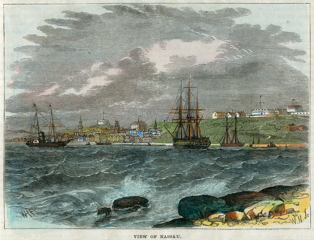 Vista de Nassau, Bahamas, c1880 de Unbekannt
