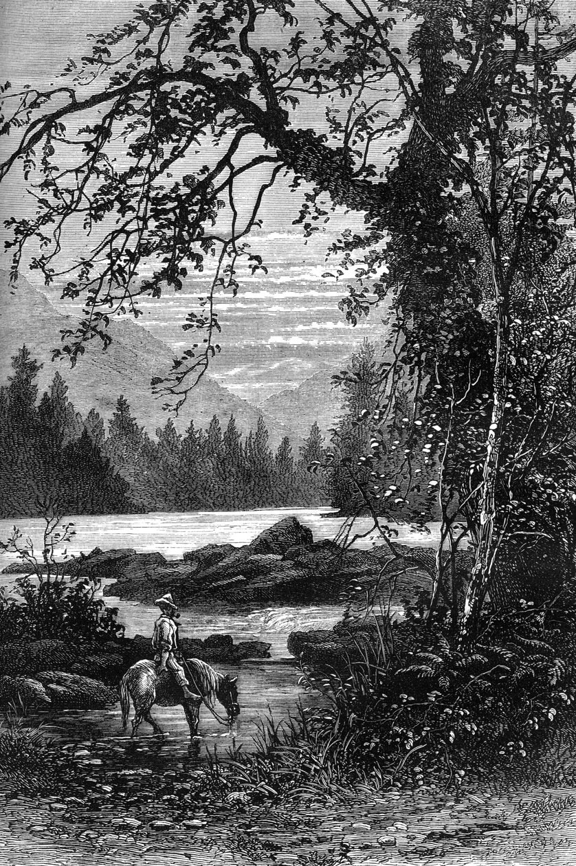Vista da Carolina do Norte, final do século XVIII c1880 de Unbekannt