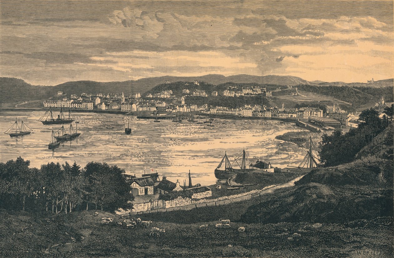Vista de Oban, final do século XIX de Unbekannt