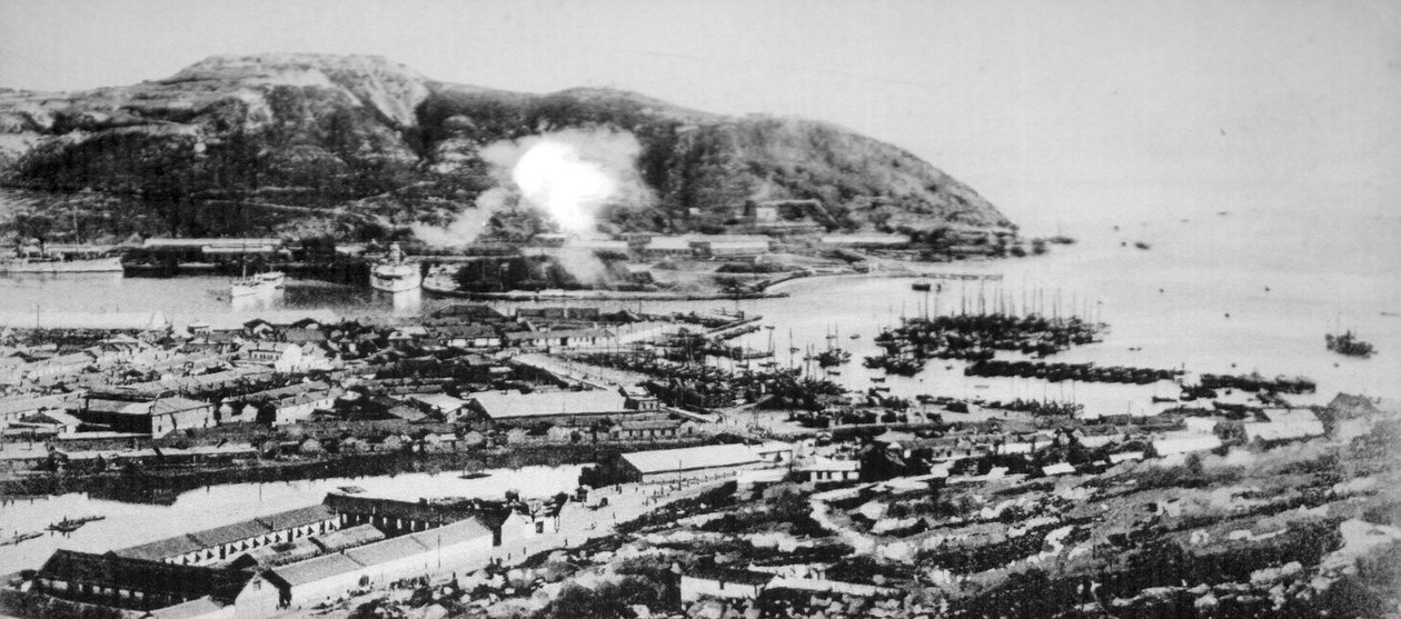 Vista de Port Arthur, Manchúria, 1904. de Unbekannt