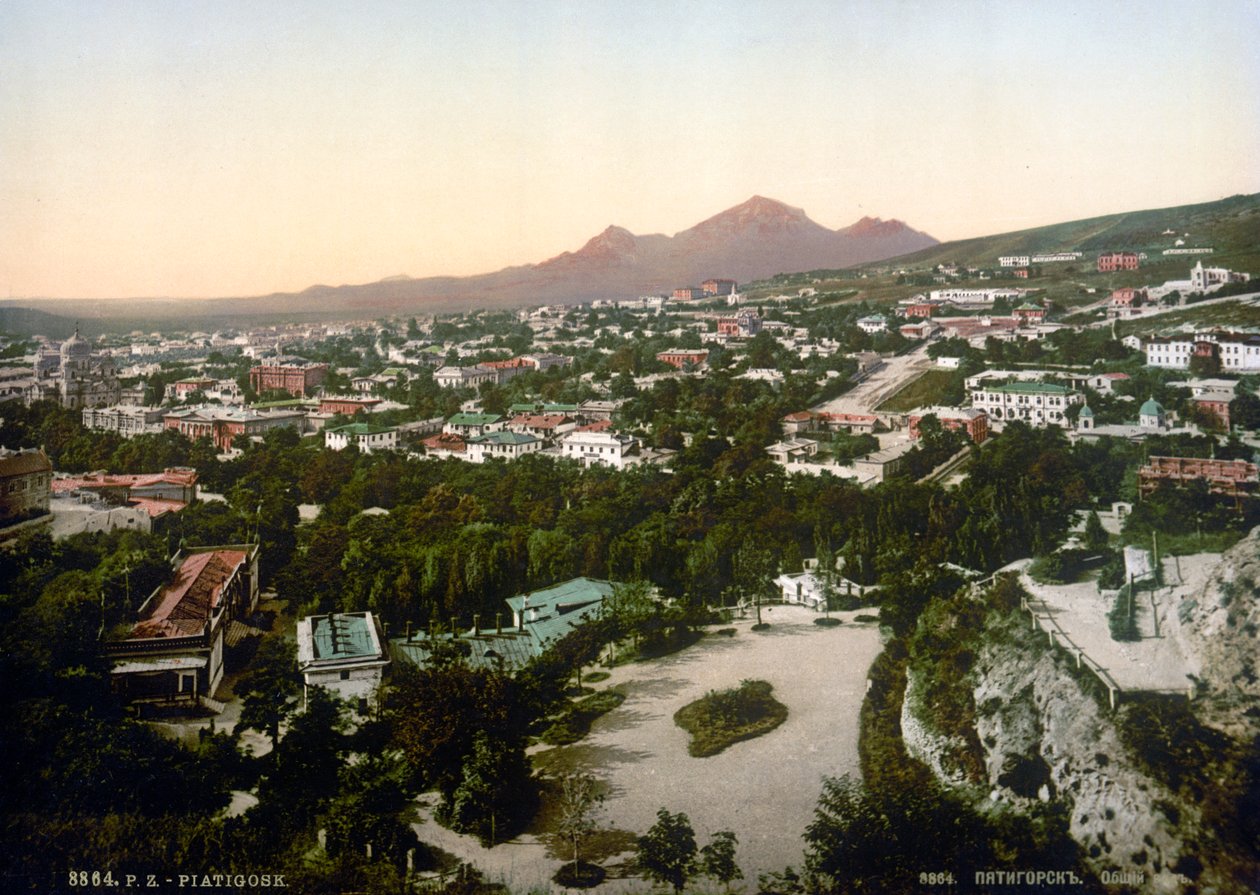 Vista de Pyatigorsk, Rússia, 1895 de Unbekannt