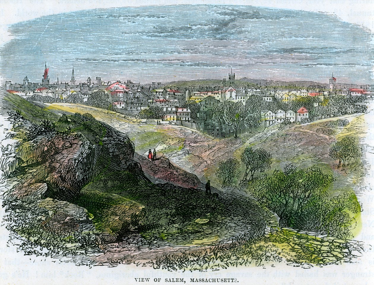 Vista de Salem, Massachusetts, EUA, c1860 de Unbekannt
