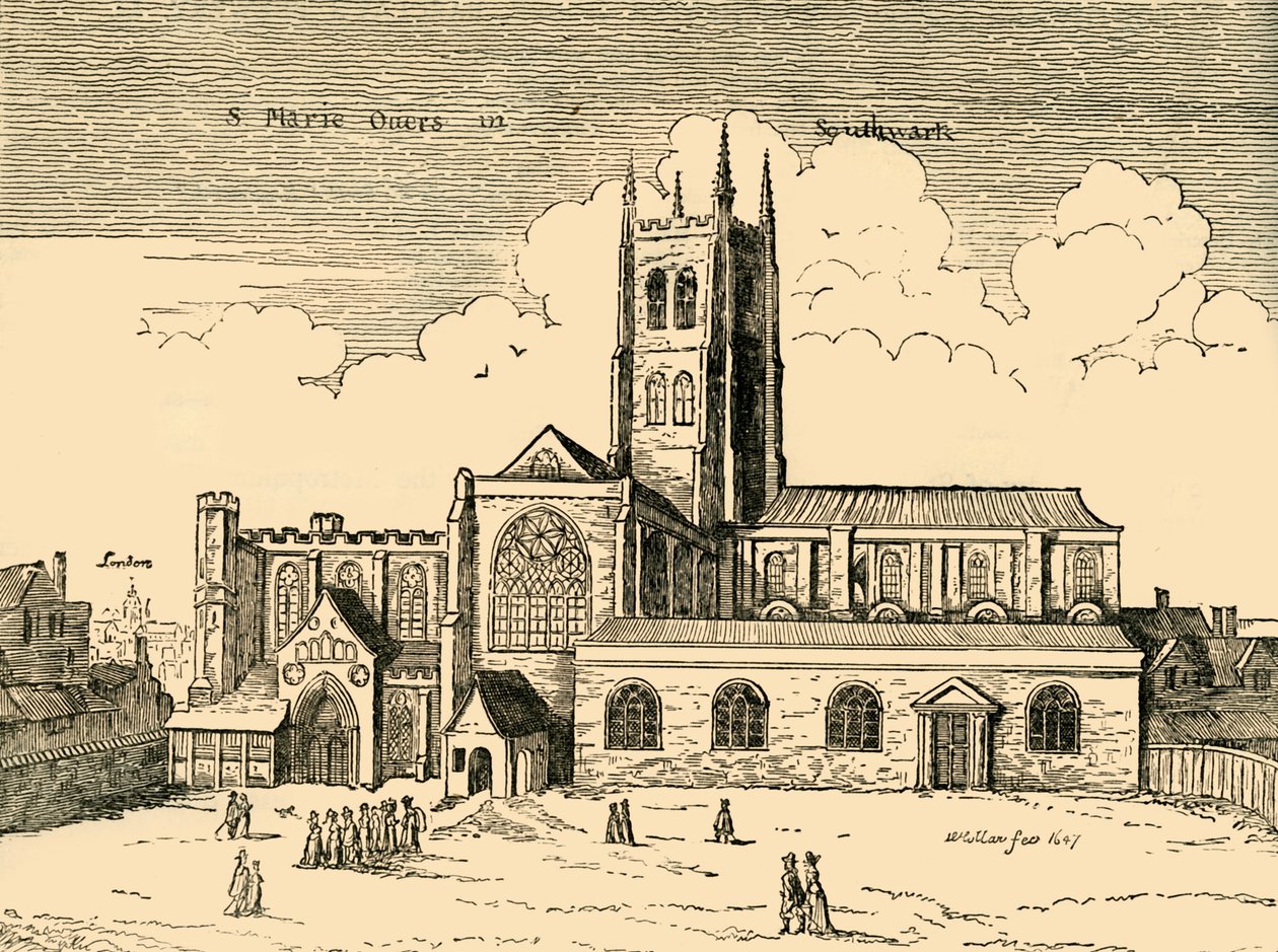 Vista de St. Mary Overy, c1878. de Unbekannt