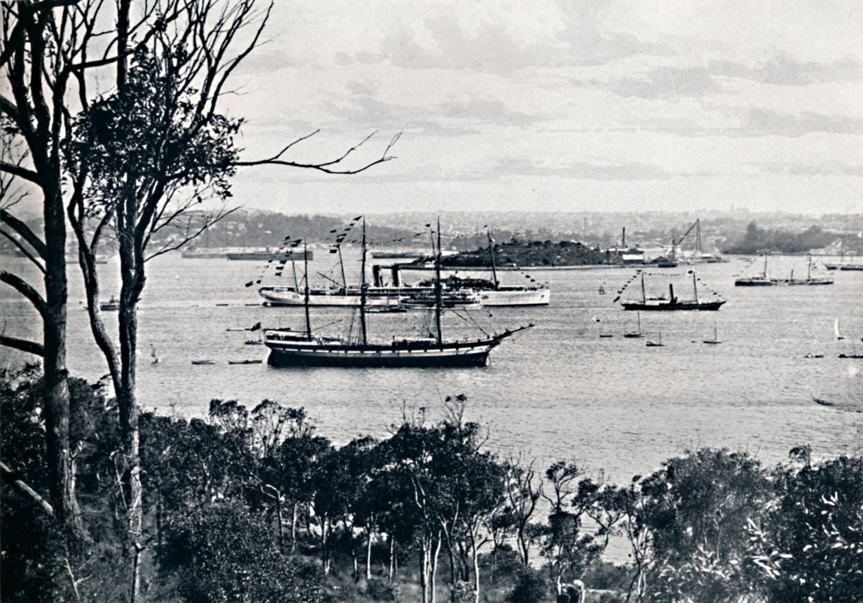 Vista do porto de Sydney a partir da costa norte, nº 1, c1900. de Unbekannt