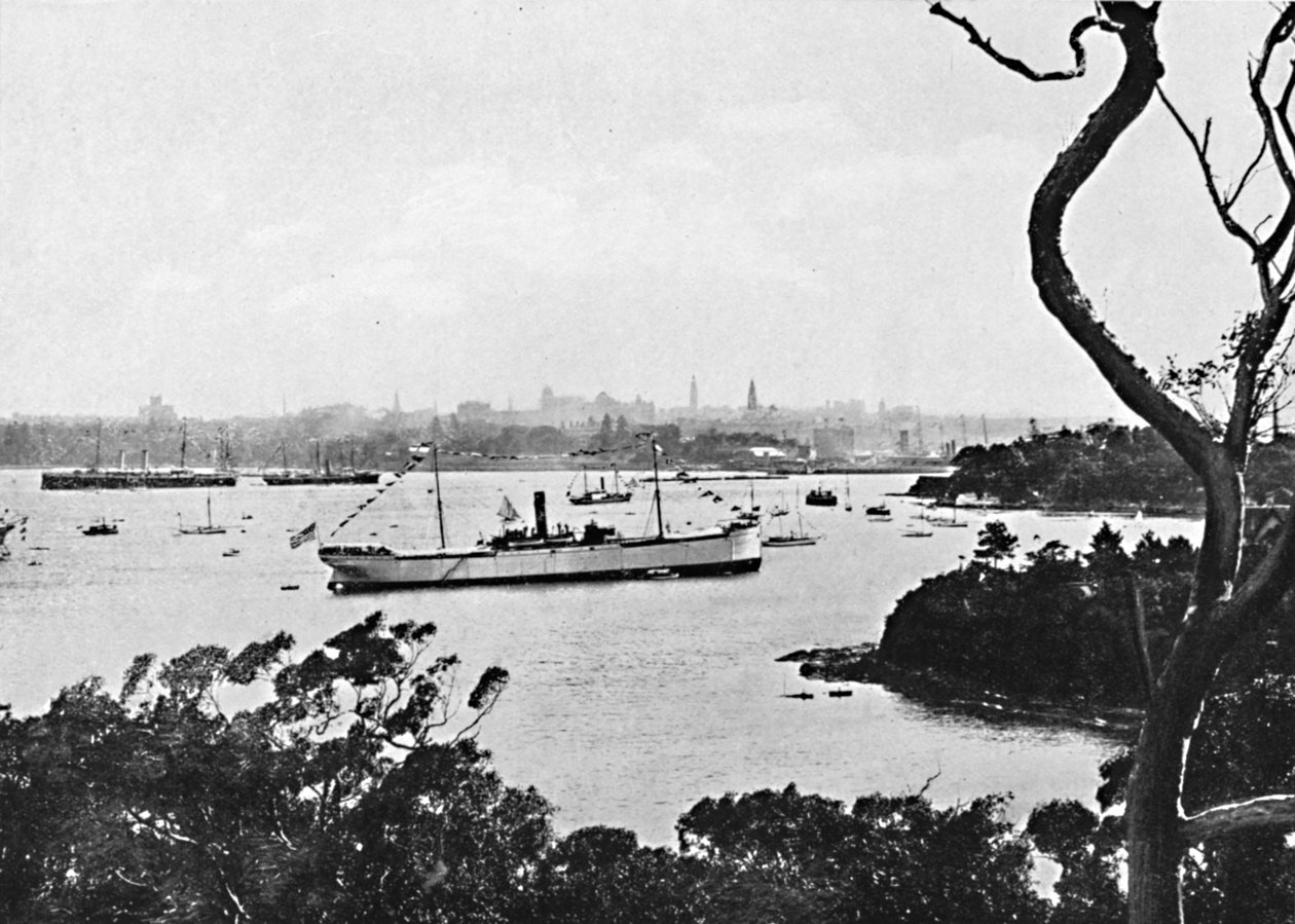 Vista do porto de Sydney a partir da costa norte, nº 2, c1900. de Unbekannt