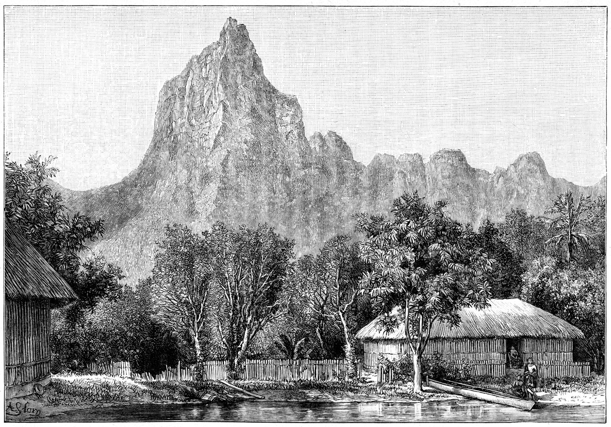 Vista do Taiti, 1898 de Unbekannt