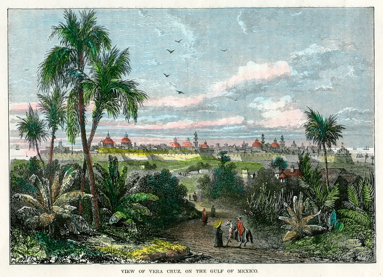 Vista de Vera Cruz, no Golfo do México, México, c1880 de Unbekannt