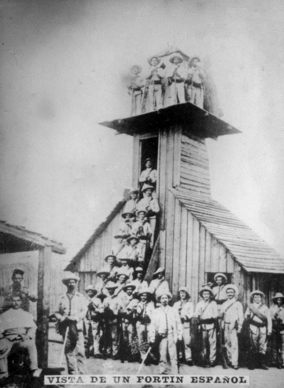 Vista de um forte espanhol, século XIX, década de 1920 de Unbekannt