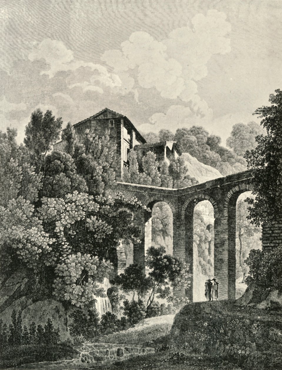 Vista do aqueduto, perto de Alhambra, século XIX, 1907. de Unbekannt