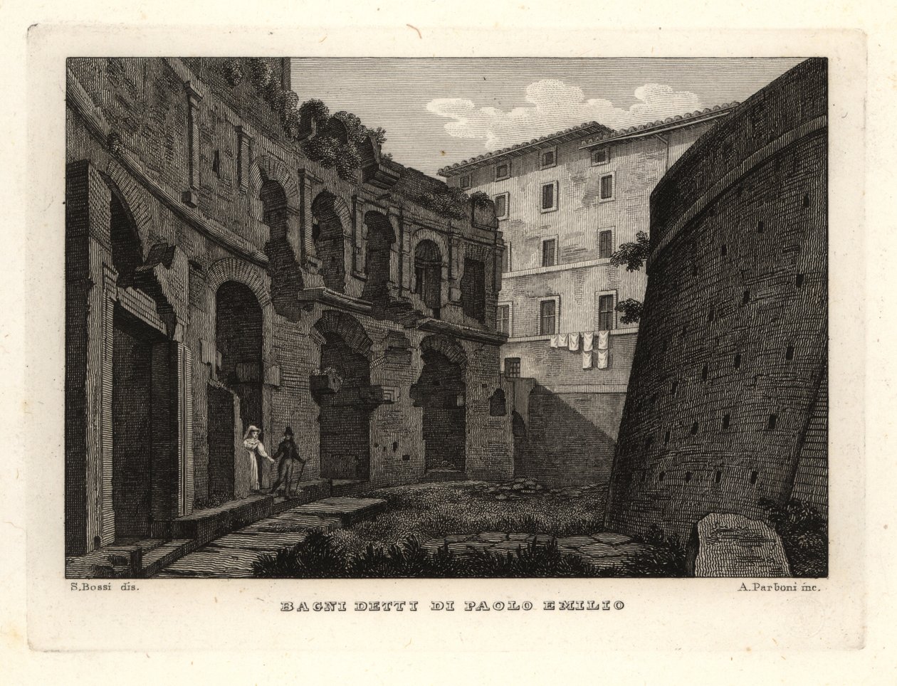 Vista das Termas de Paolo Emilio no Trajan