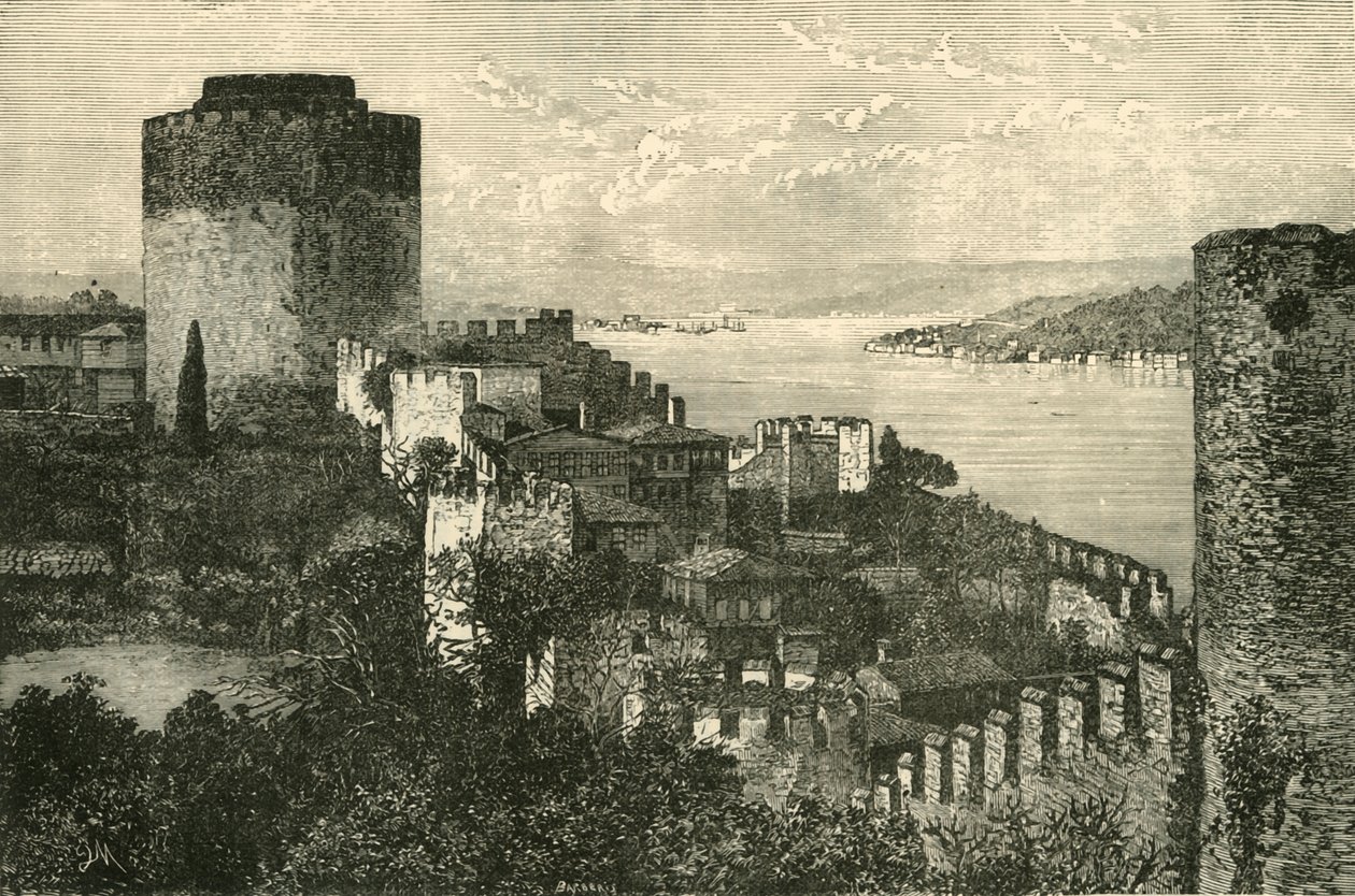 Vista do Bósforo: O Castelo da Europa, 1890. de Unbekannt
