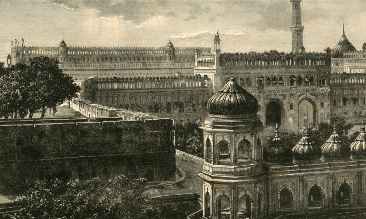 Vista do Grande Imambara, Lucknow, 1890. de Unbekannt