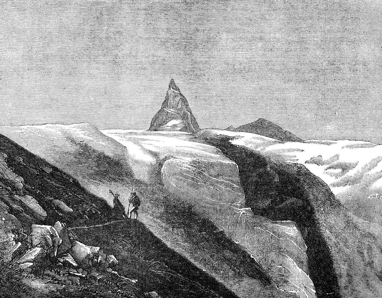 Vista do Matterhorn, final do século XIX de Unbekannt