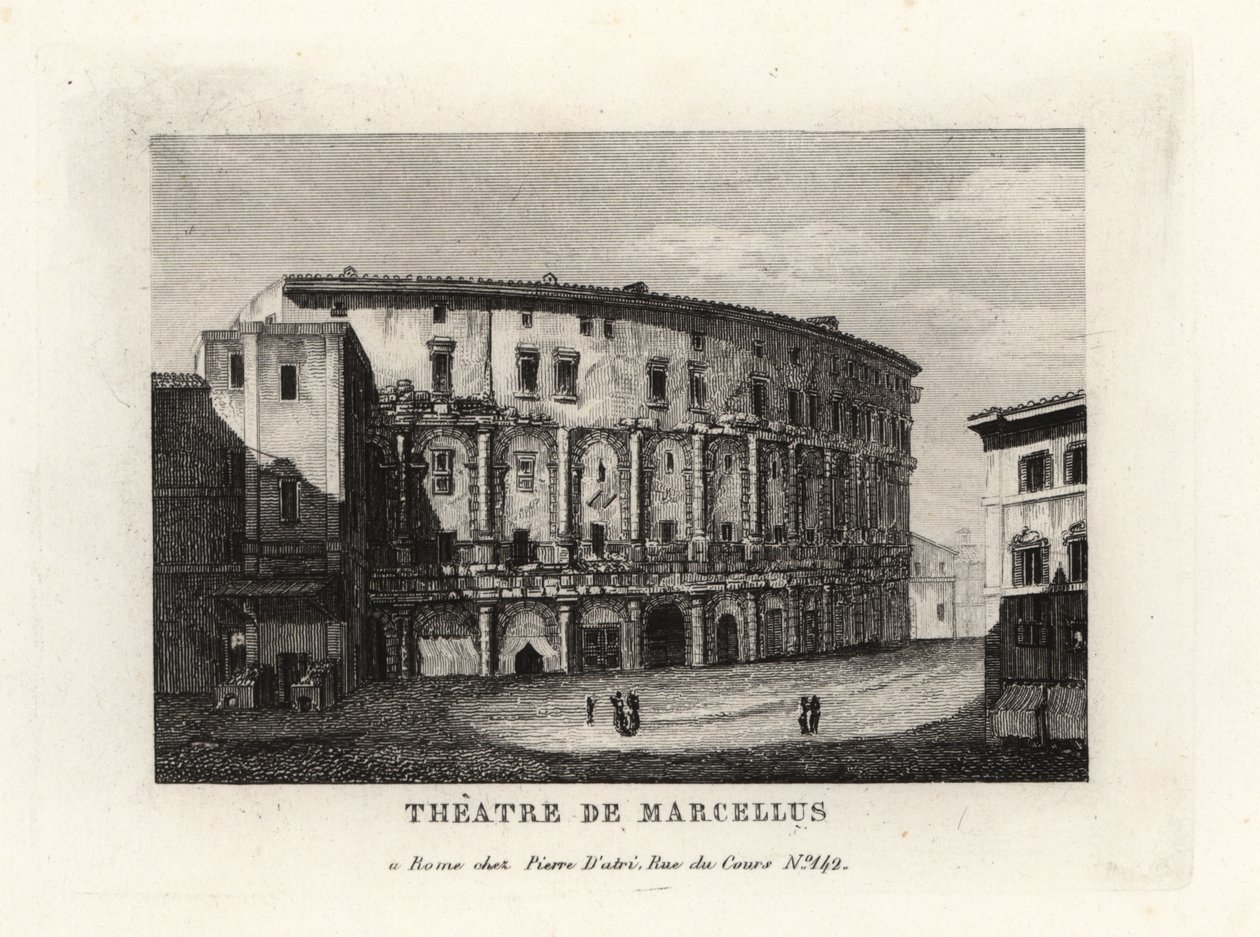 Vista do Teatro de Marcelo, Roma de Unbekannt