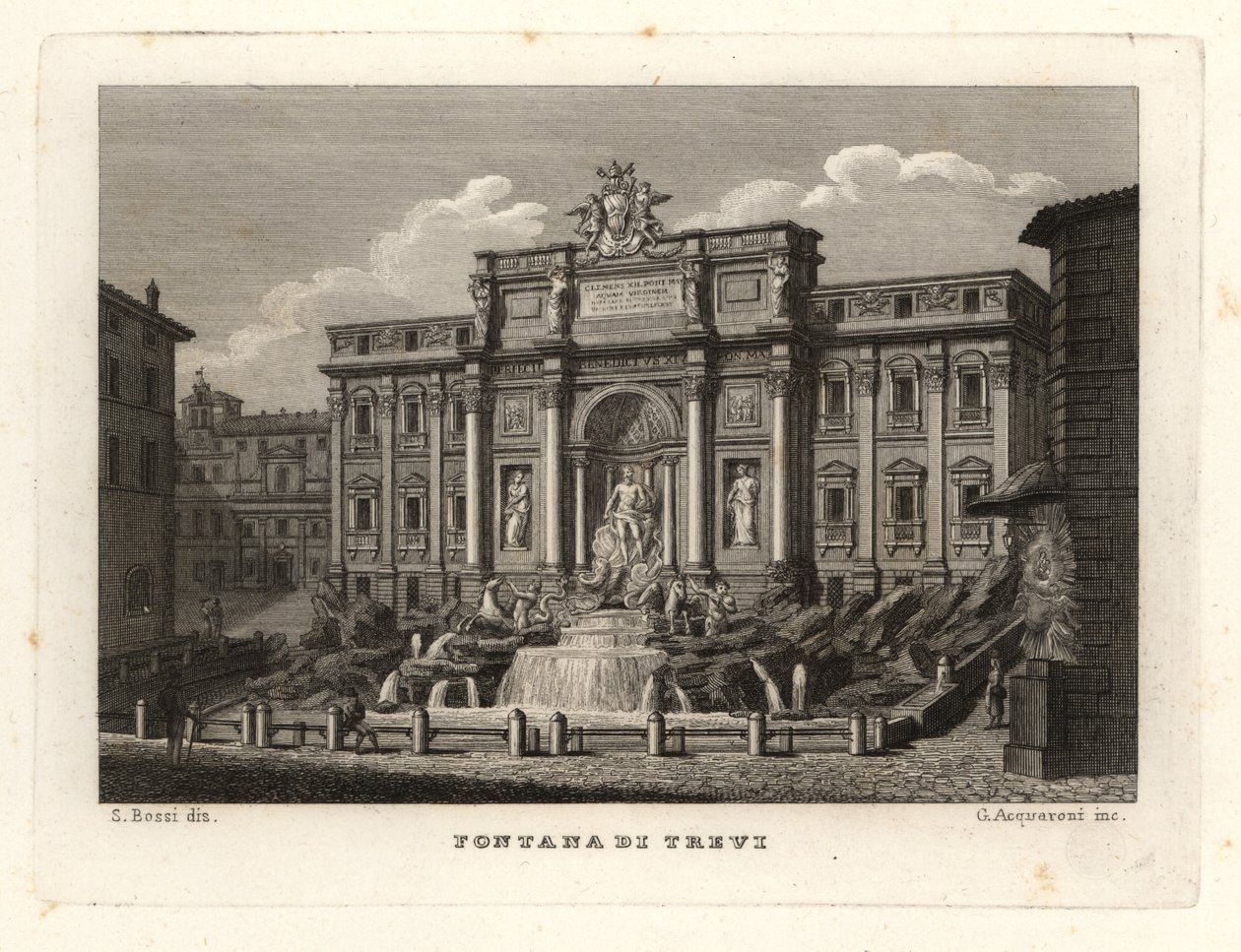 Vista da Fonte de Trevi, Fonte de Trevi, Roma de Unbekannt