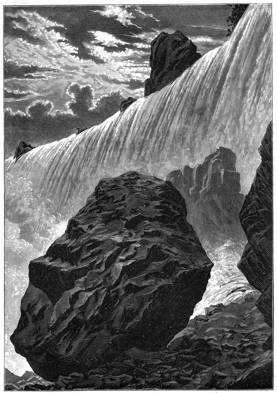 Vista das Cataratas do Niágara, 1877 de Unbekannt