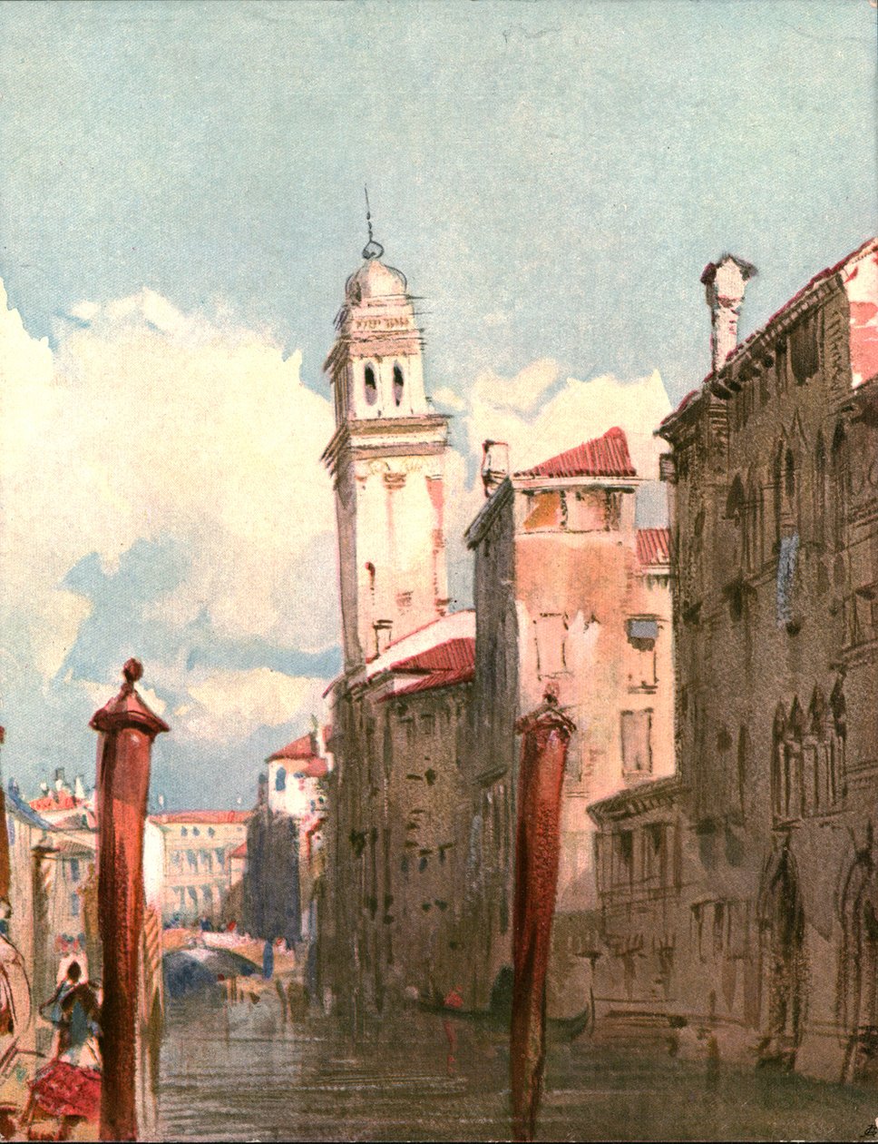 Vista em um canal, c1826, c1900. de Unbekannt