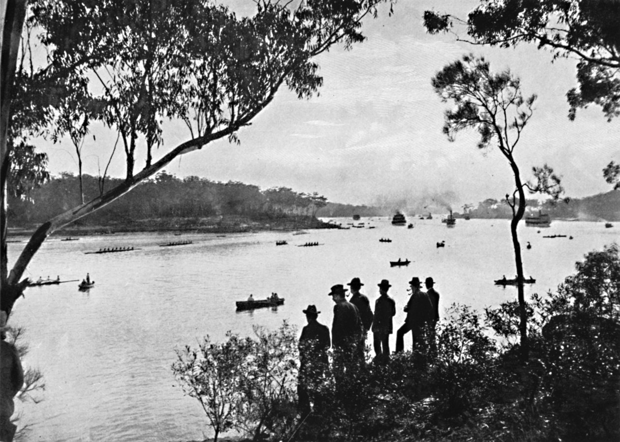 Vista no rio Parramatta, c1900. de Unbekannt