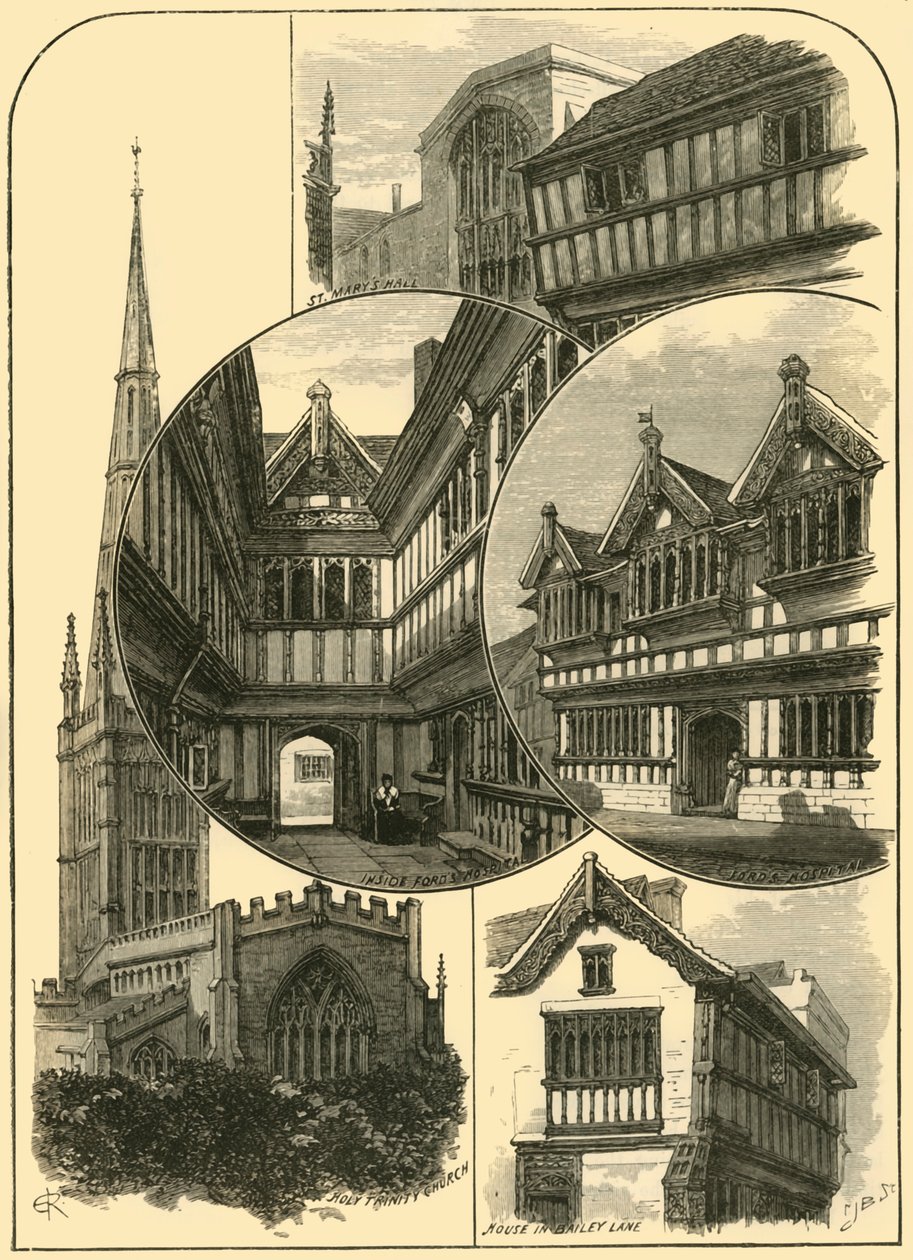 Vistas em Coventry, 1898. de Unbekannt