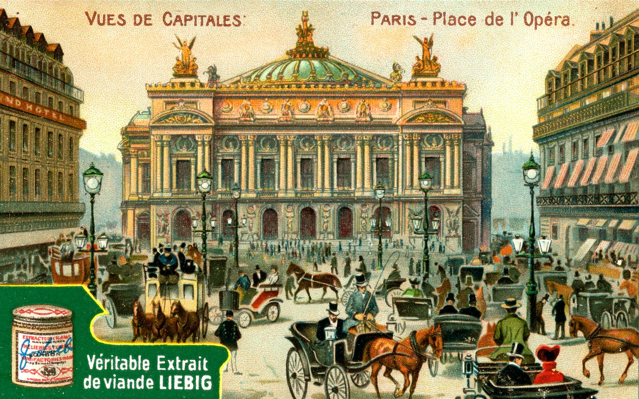 Vistas das capitais: Place de lOpera, Paris, c1900 de Unbekannt