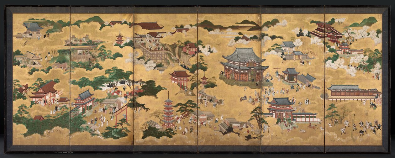Vistas de Kyoto, 1600s. de Unbekannt
