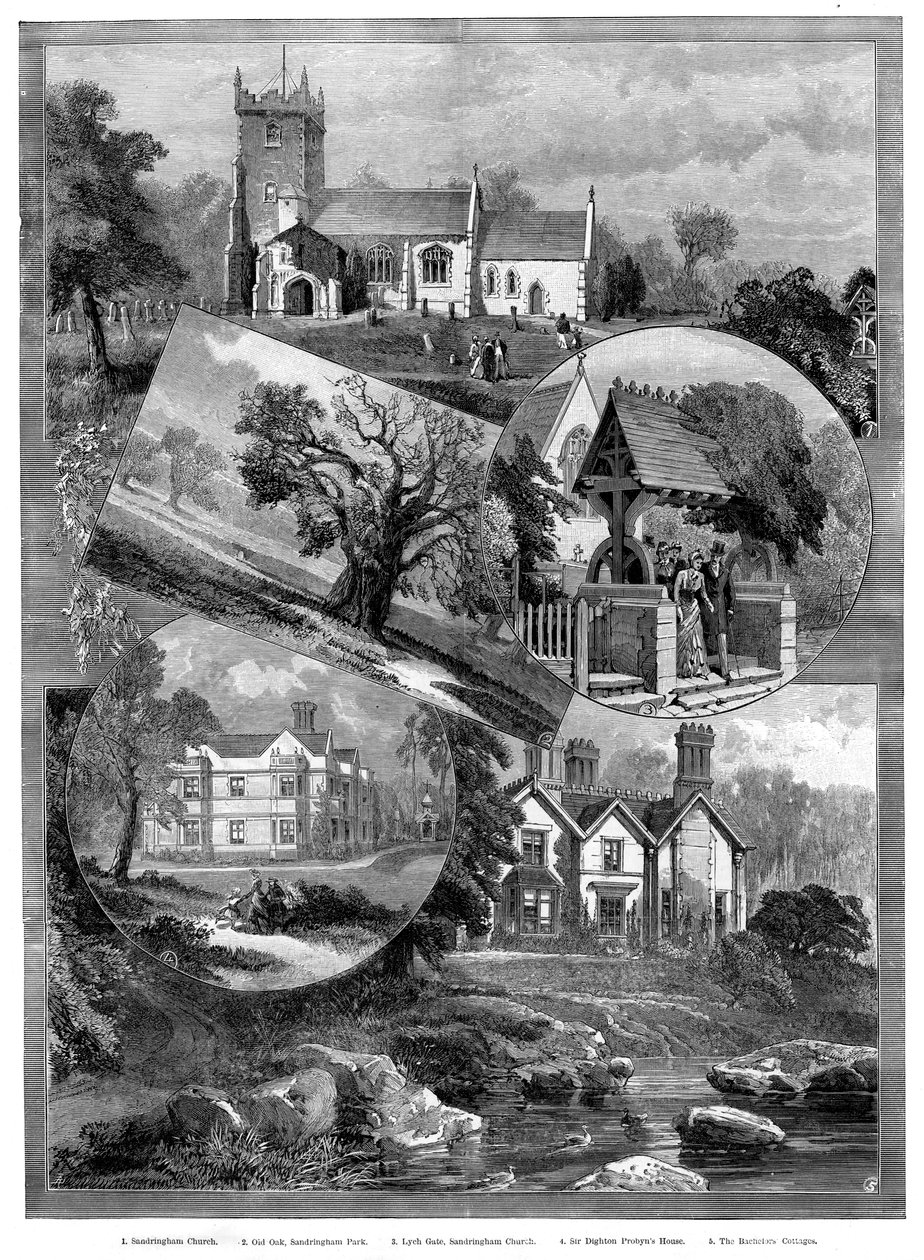 Vistas de Sandringham, Norfolk, 1887 de Unbekannt