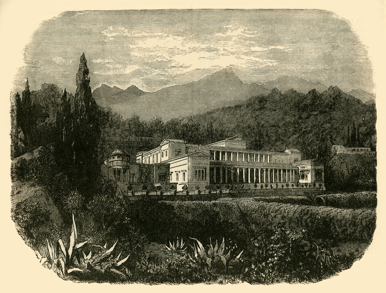 Vila do Plínio mais jovem, 1890. de Unbekannt