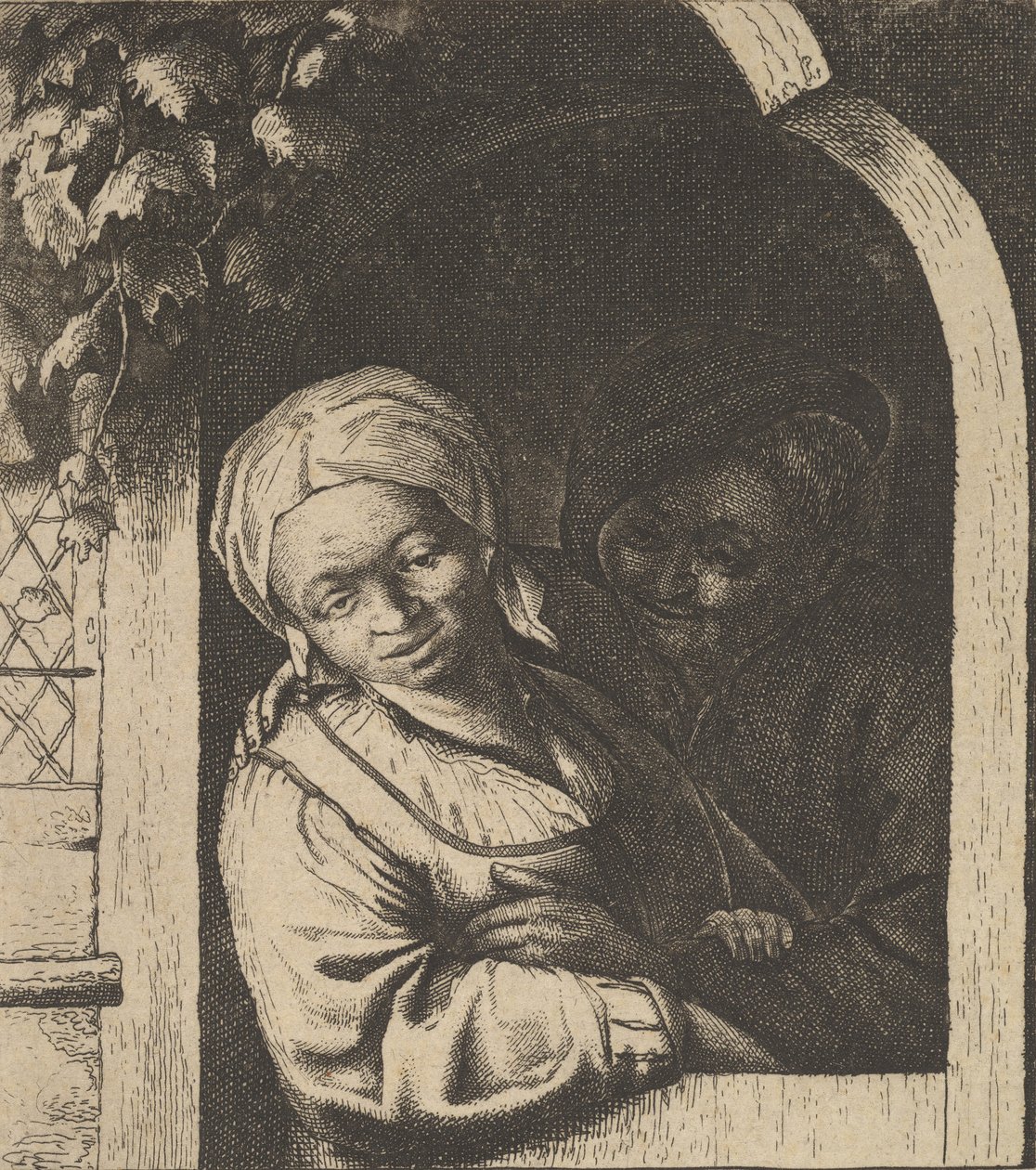 Village Girl, 1610-85. de Unbekannt