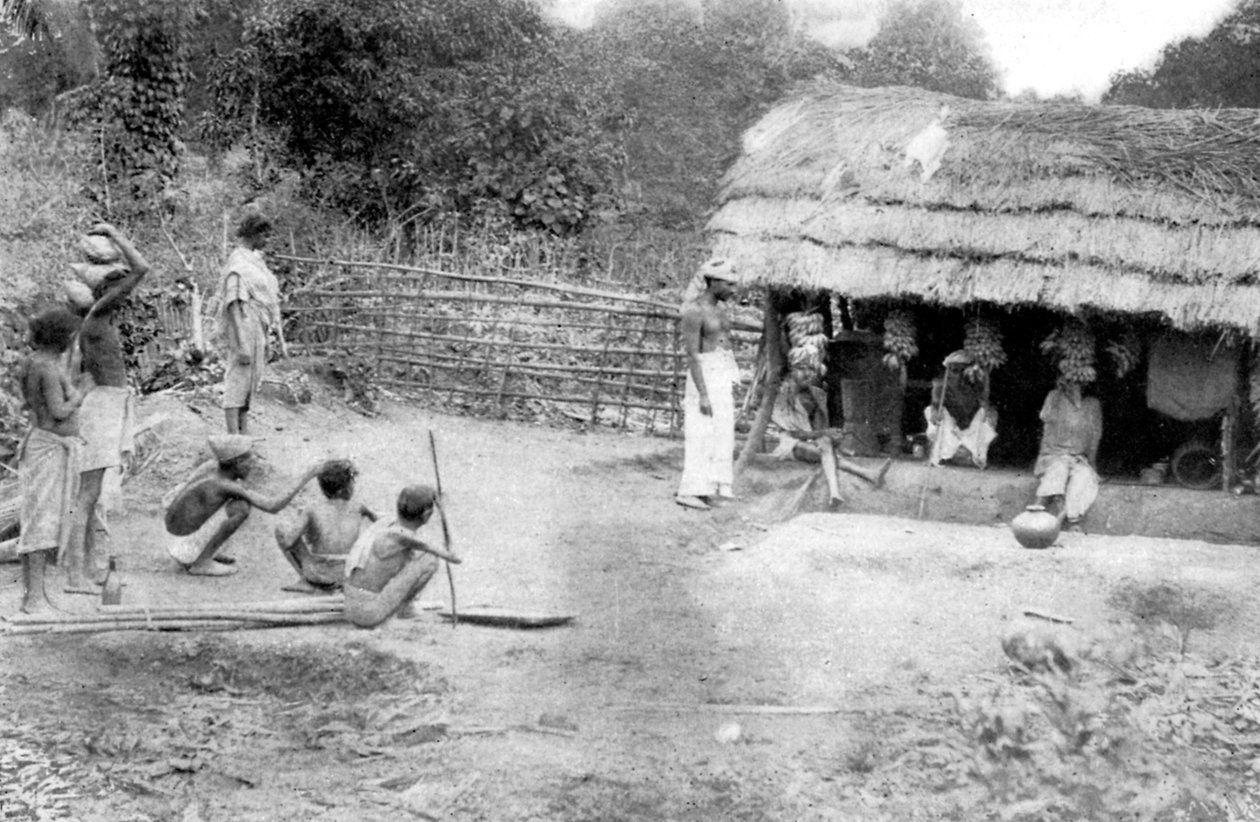Village exclui compras no sul da Índia, 1926 de Unbekannt