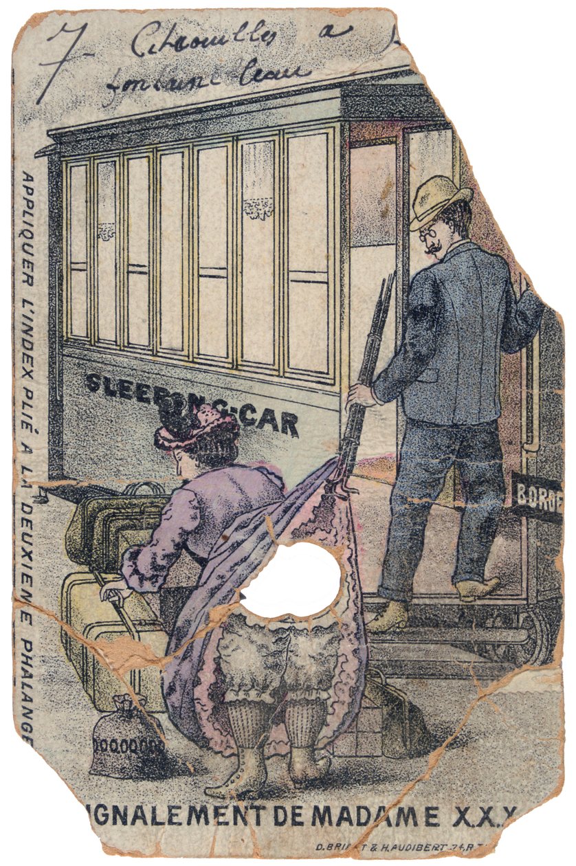 Cartão francês do vintage, c1900 de Unbekannt