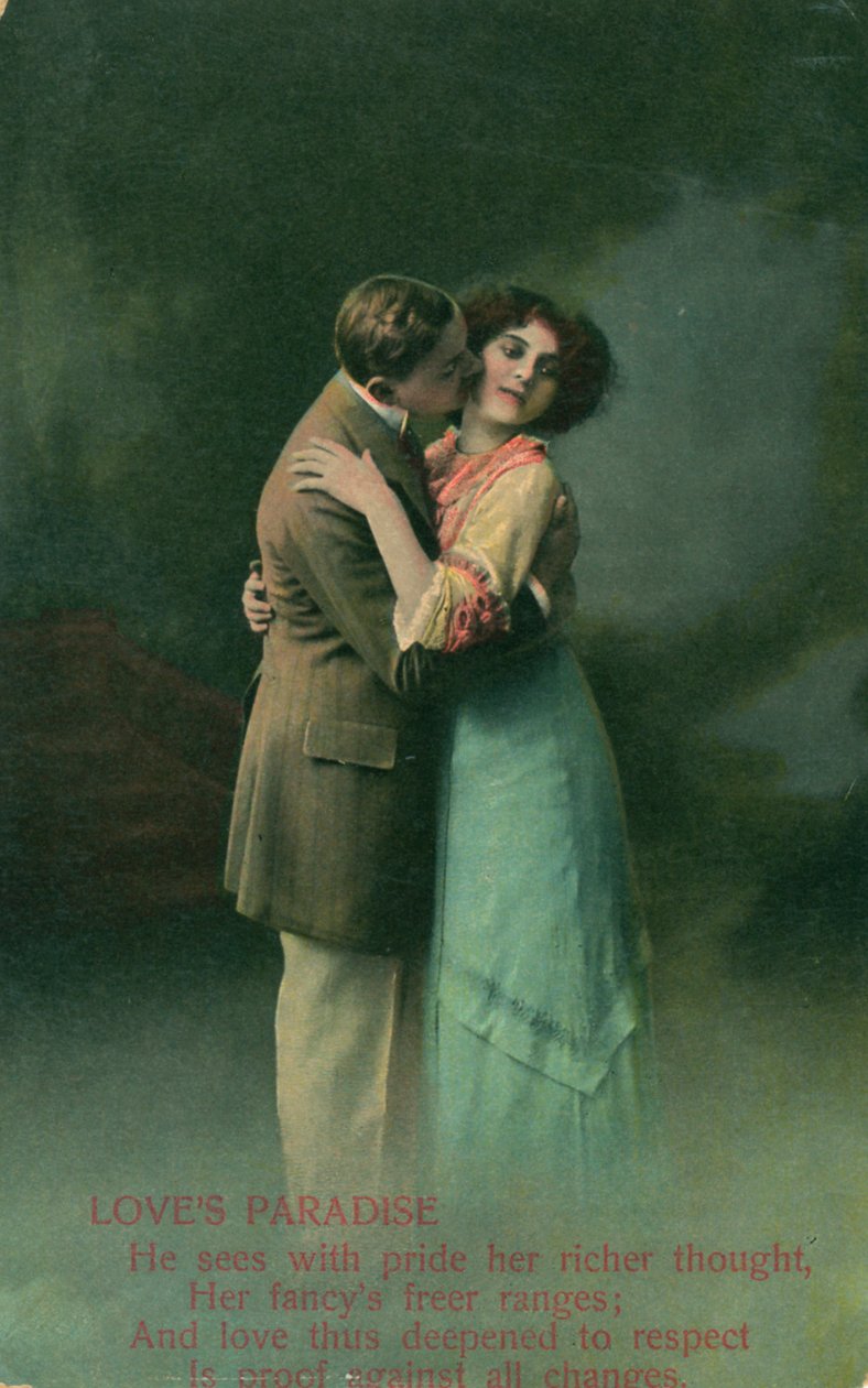 Poatcard romântico vintage de Unbekannt