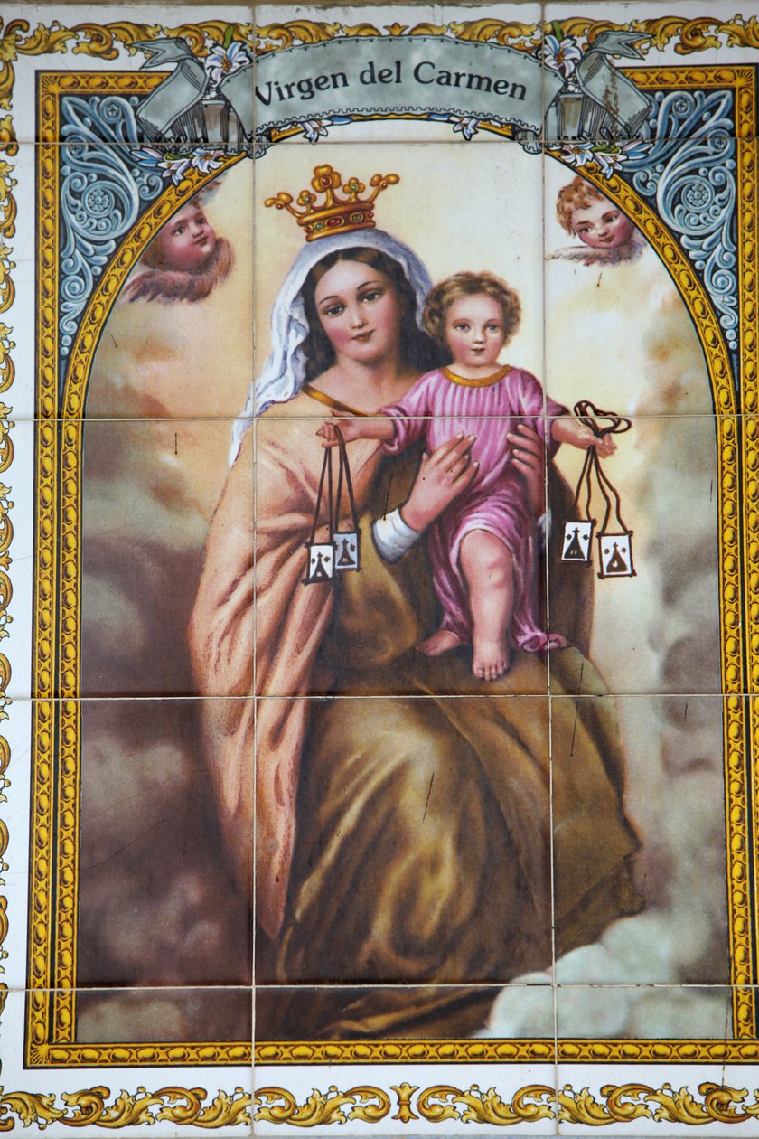 Mosaico da Virgem de Carmen MálagaEspagne de Unbekannt