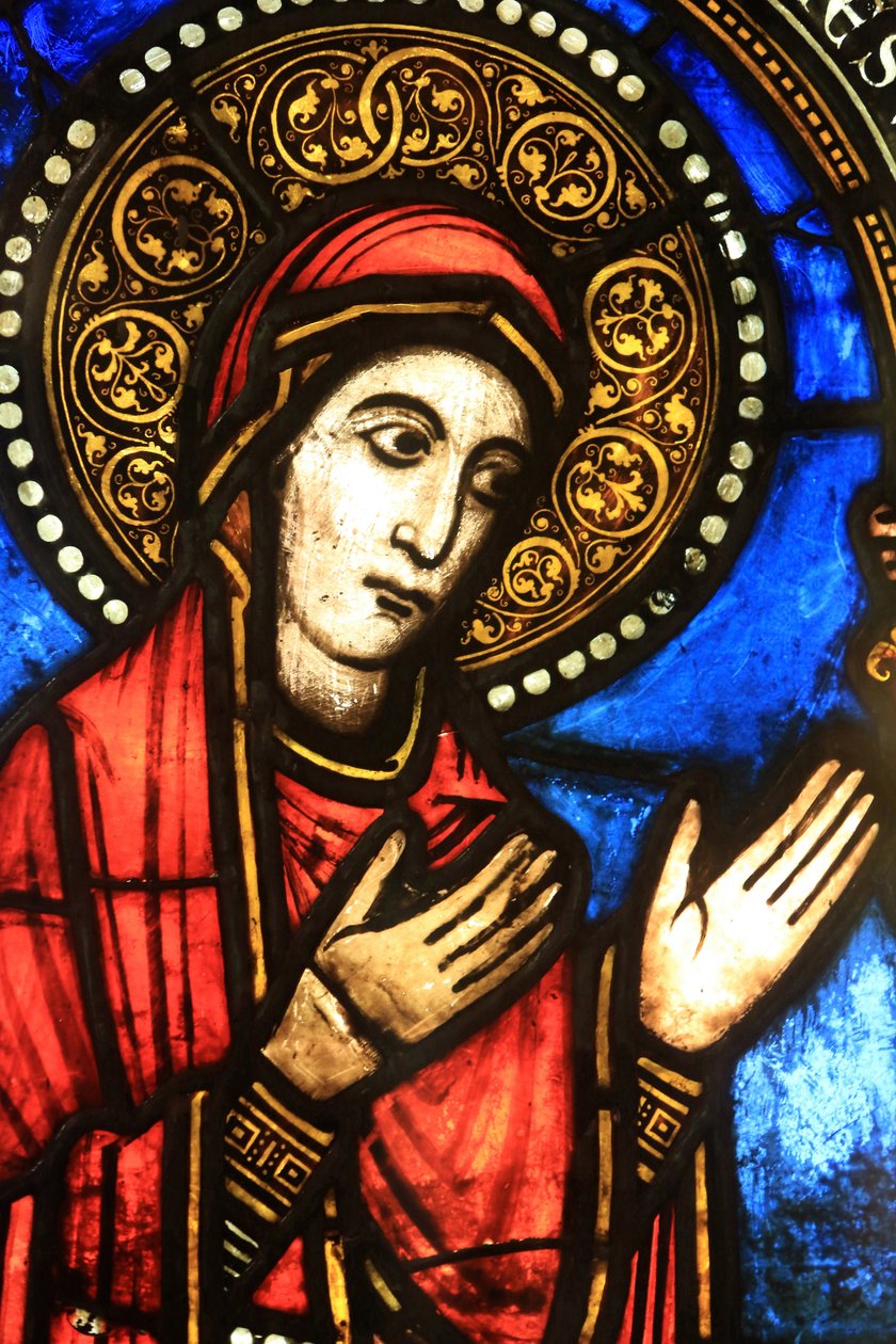 Virgem Maria. A Visitação. Terceiro quarto do século XII. Museu Oeuvre Notre Dame em Estrasburgo, Estrasburgo, França. de Unbekannt