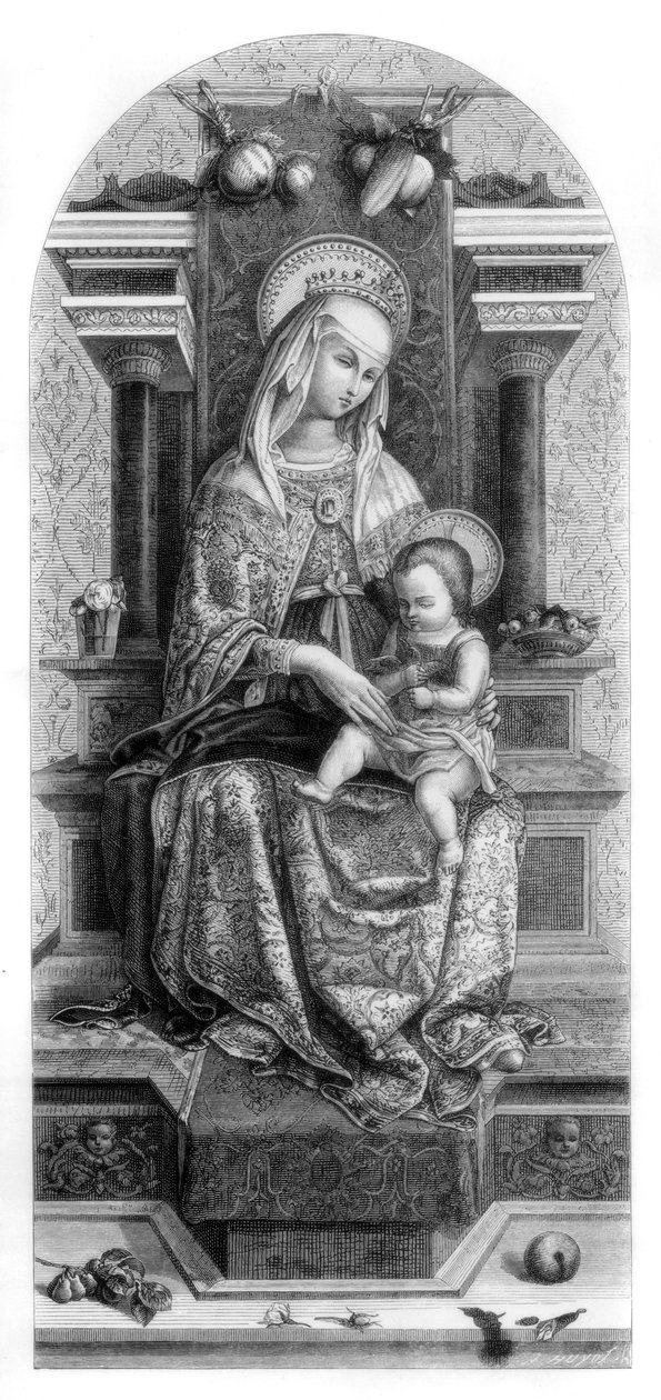 Virgem e Menino, 1482 1870 de Unbekannt