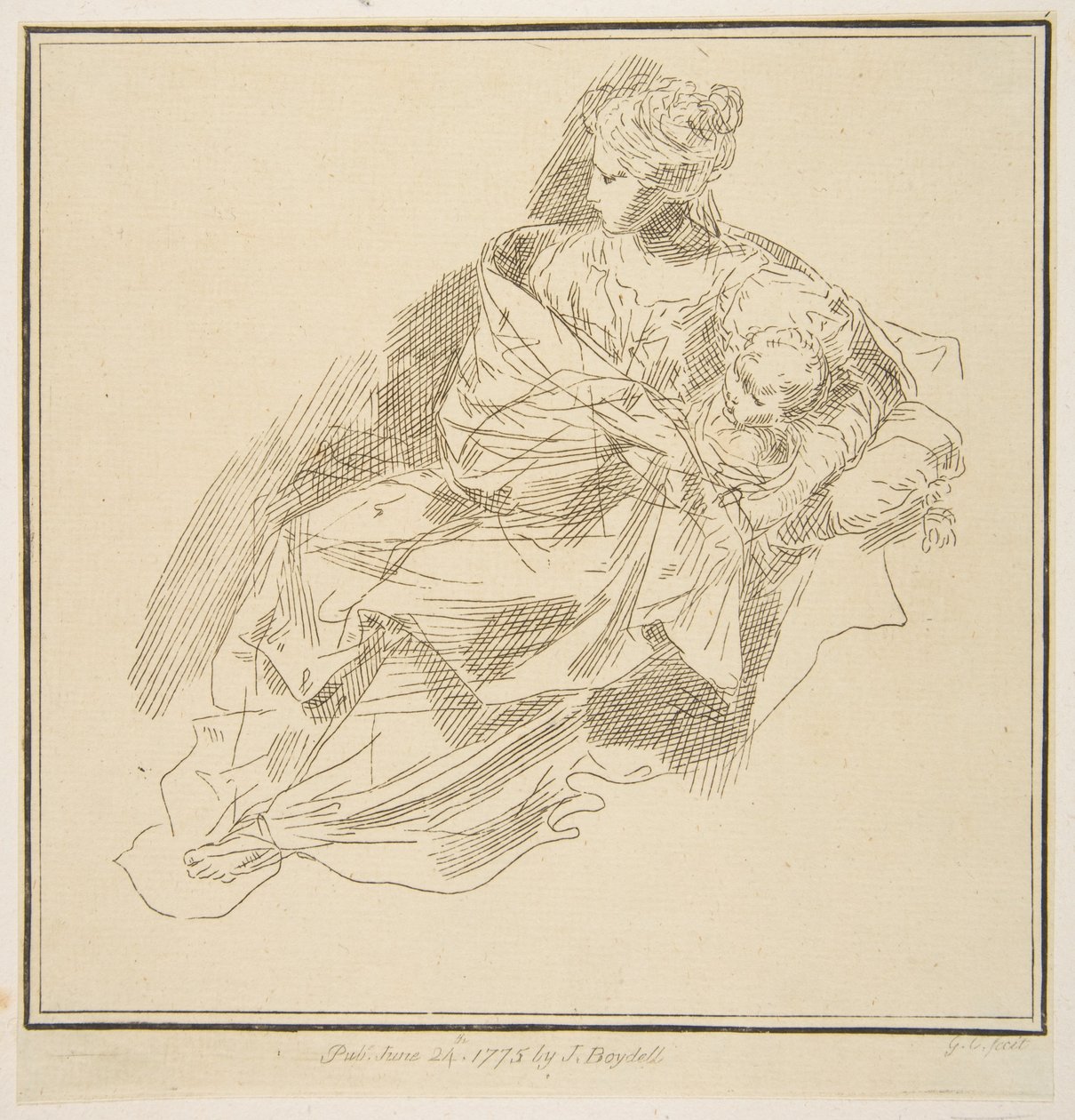Virgem e o Menino, 1775. de Unbekannt