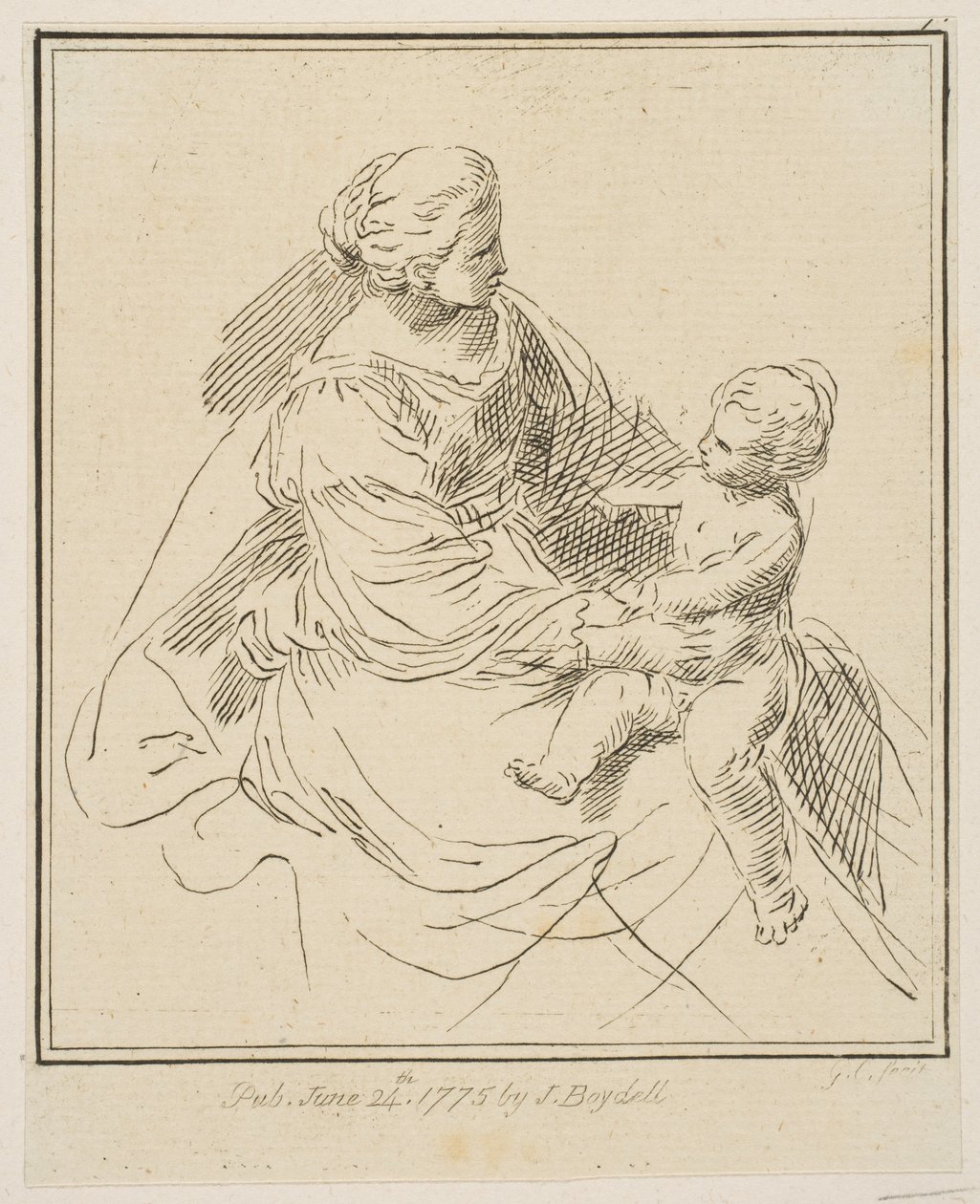 Virgem e Criança, 1775. de Unbekannt