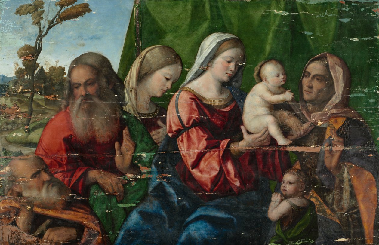 Virgem e Criança com Santos, c. 1510 de Unbekannt