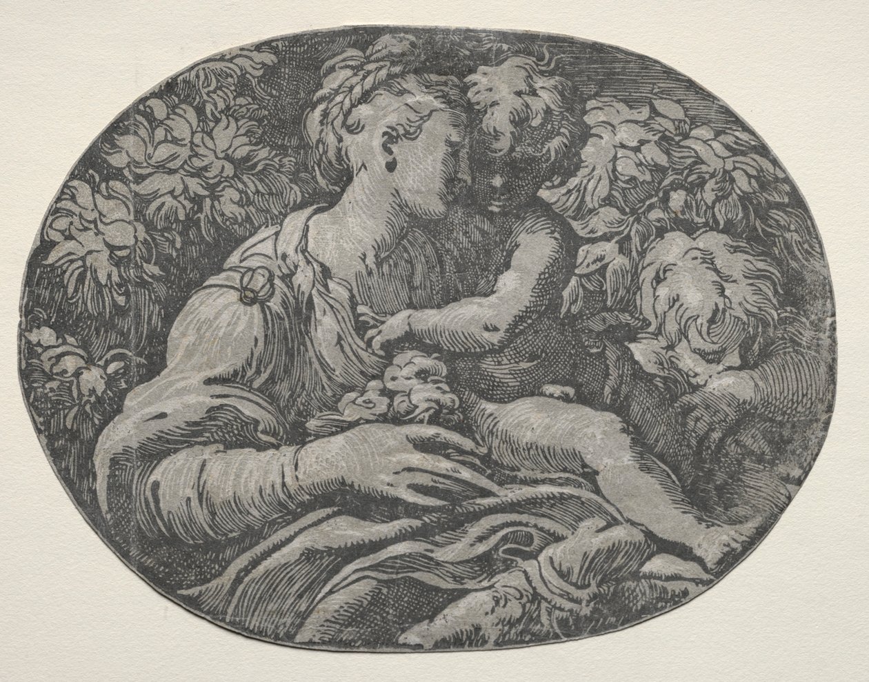 Virgem e Menino com São João, 1500. de Unbekannt