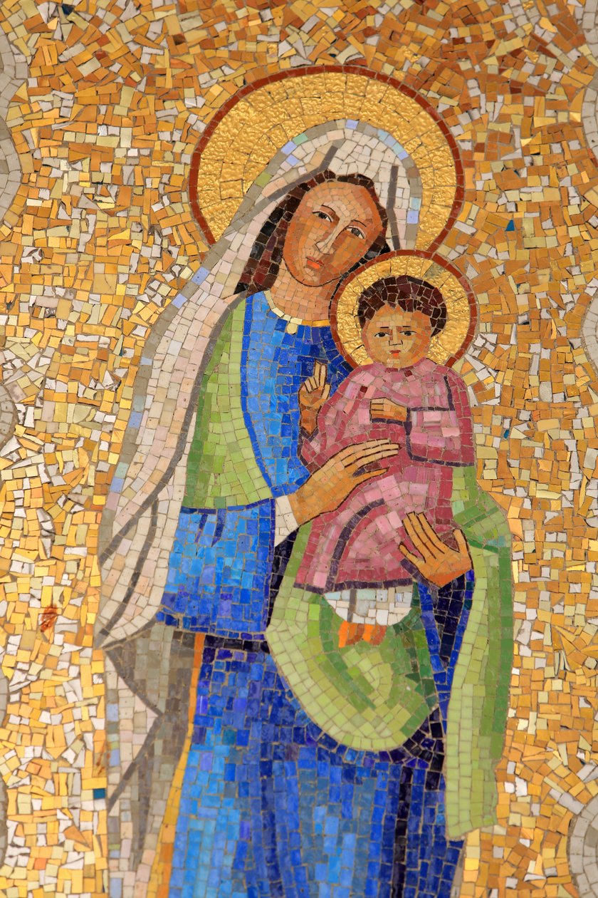 Virgem e criança. Vietnã. Basílica da Anunciação, Nazaré, Israel. de Unbekannt