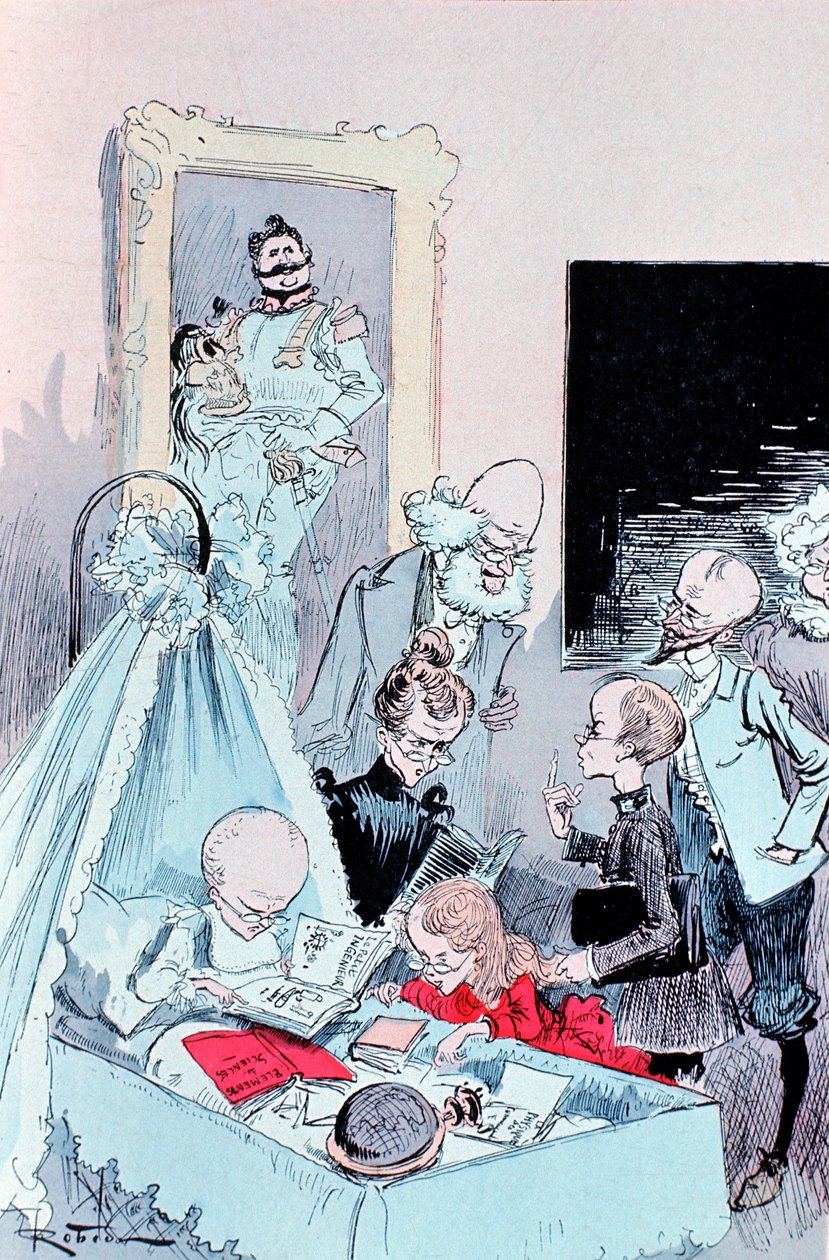 Visão de uma família intelectual na década de 1950, 1883 de Unbekannt