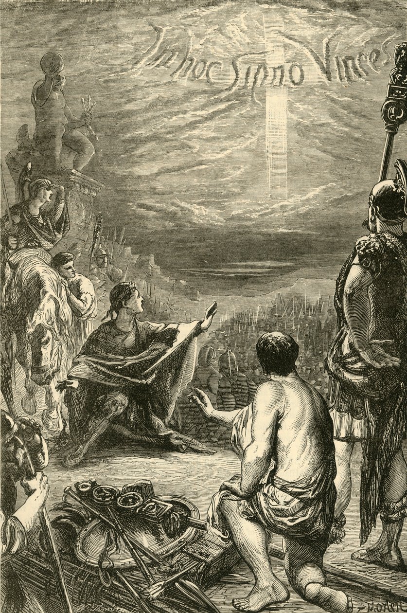 Visão da cruz em Saxa Rubra, 1890. de Unbekannt