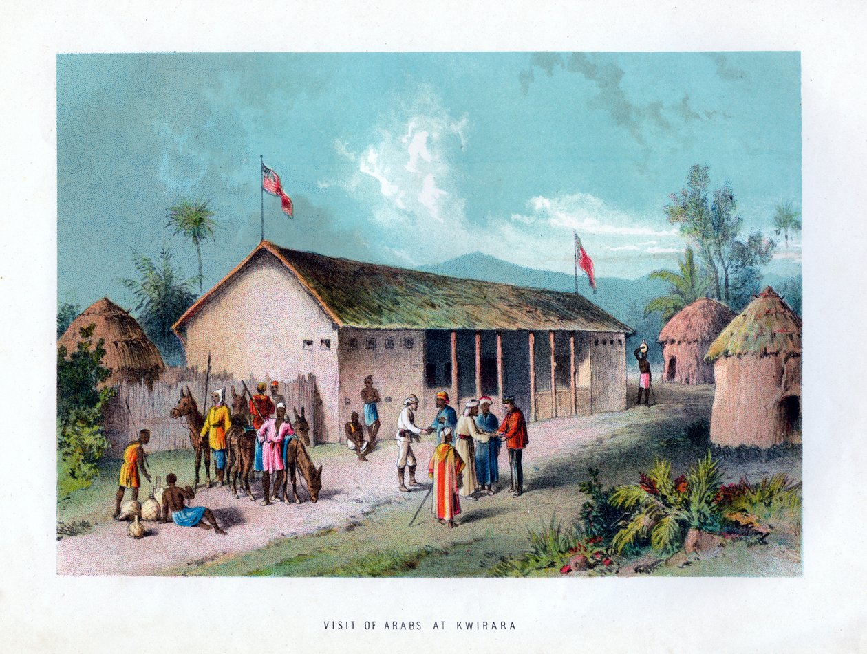 Visita dos árabes em Kwirara, c1875 de Unbekannt