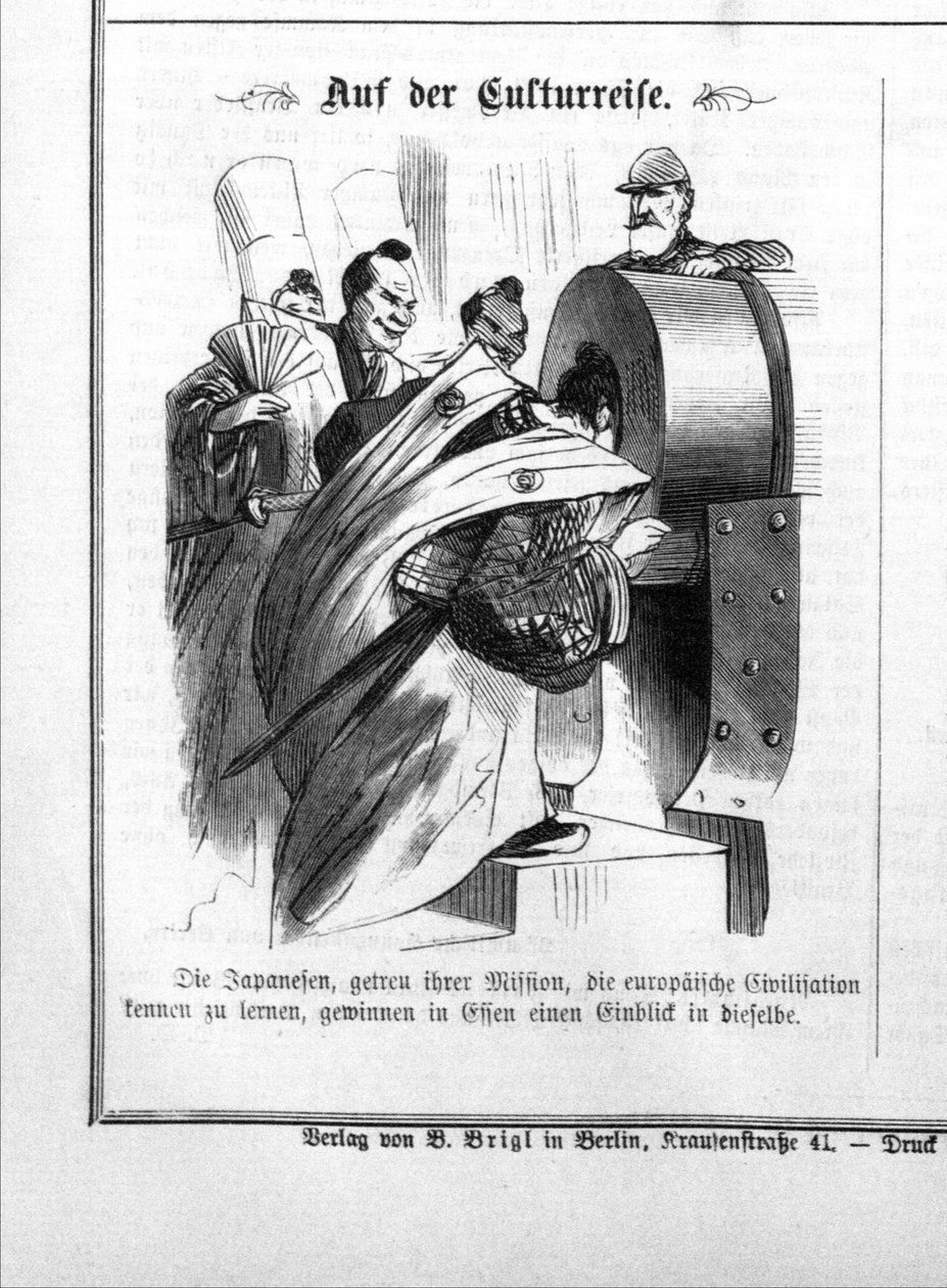 Visita da missão Iwakura na fábrica Krupp em Essen, 1873. de Unbekannt