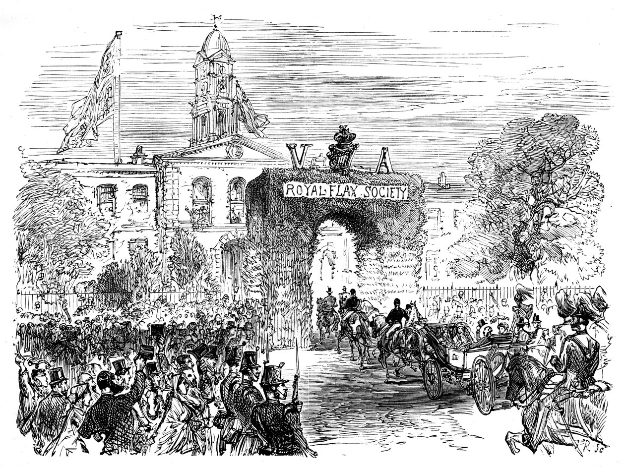 Visita da rainha e do príncipe Albert ao Linen Hall, Belfast, c1850s, c1888 de Unbekannt
