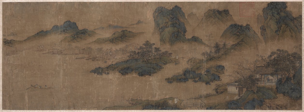 Visitando um velho amigo nas montanhas da primavera, 1300s. de Unbekannt