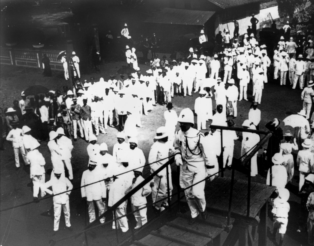 Visitantes de Port Doumen, Saigon, Vietnã, 1900 de Unbekannt