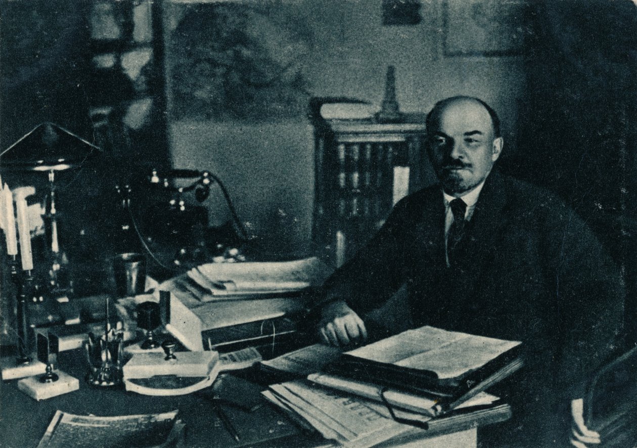 Vladimir Ilich Lenin, líder bolchevique russo, Moscou, Rússia, 7 de outubro de 1922 de Unbekannt