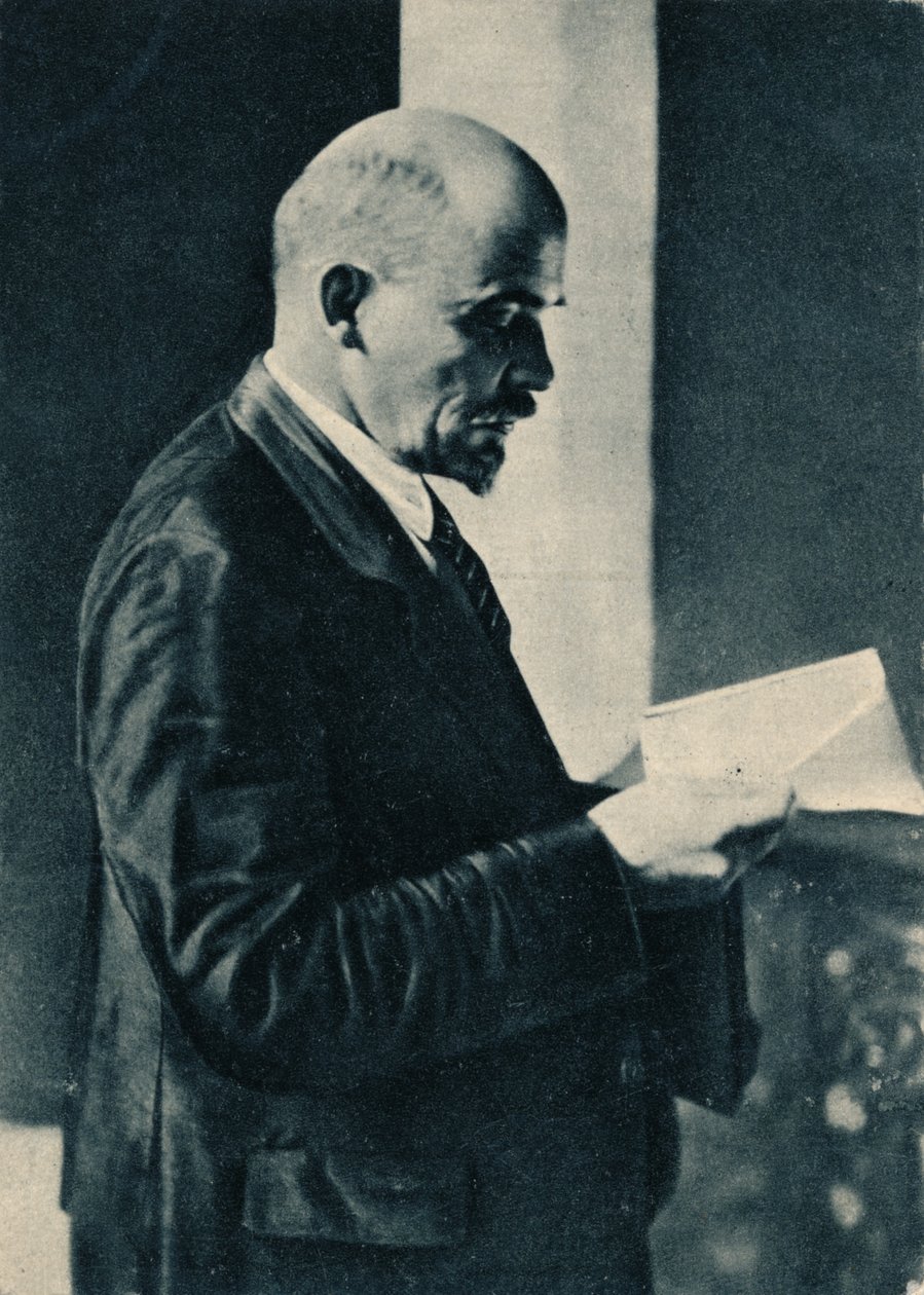 Vladimir Ilich Lenin, líder bolchevique russo, Moscou, Rússia, julho de 1904 de Unbekannt