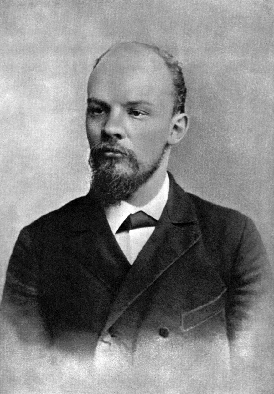 Vladimir Ulyanov Lenin, revolucionário bolchevique russo, São Petersburgo, Rússia, fevereiro de 1897 de Unbekannt